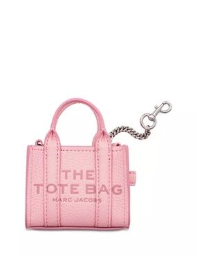 Marc Jacobs Pink Nano Tote Bag Key Charm